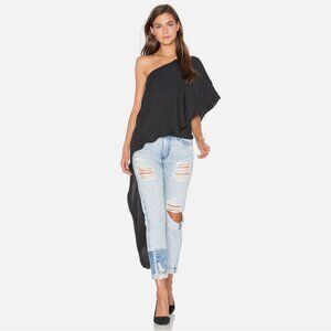 TY-LR The Solea One Shoulder Asymmetric Top